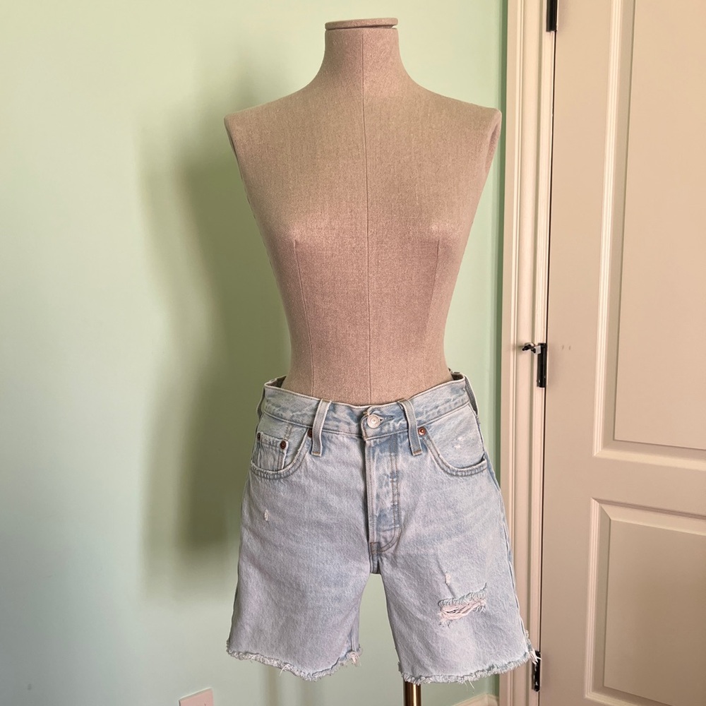 Levi Denim High-waisted Shorts